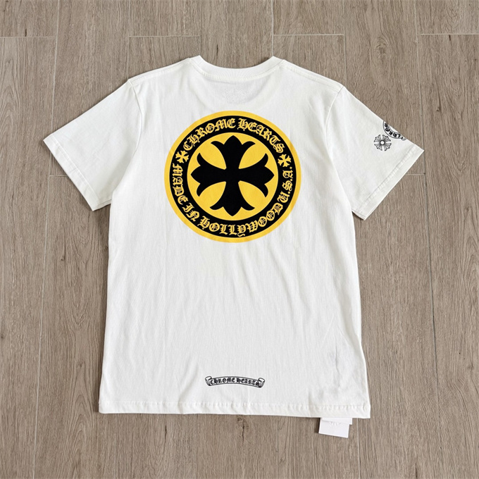 chrome hearts 23ss gold coin cross print short sleeve t-shirt